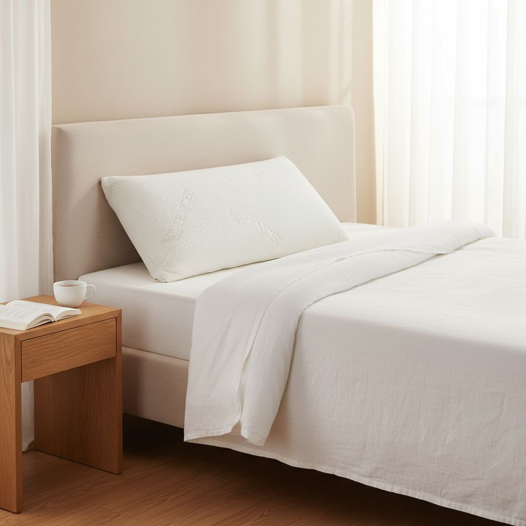 ESPiCO Visco Nackenstützkissen mit Memory Effekt – ergonomisches Kopfkissen aus druckentlastendem Viscoschaum mit atmungsaktivem Tencel Bezug