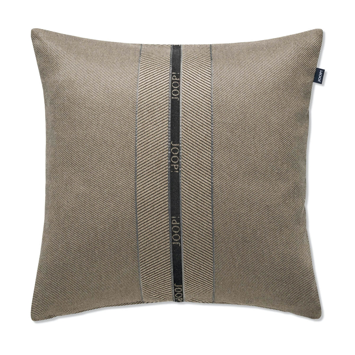 kissen huelle linien schimmer braun blume polyester baumwolle