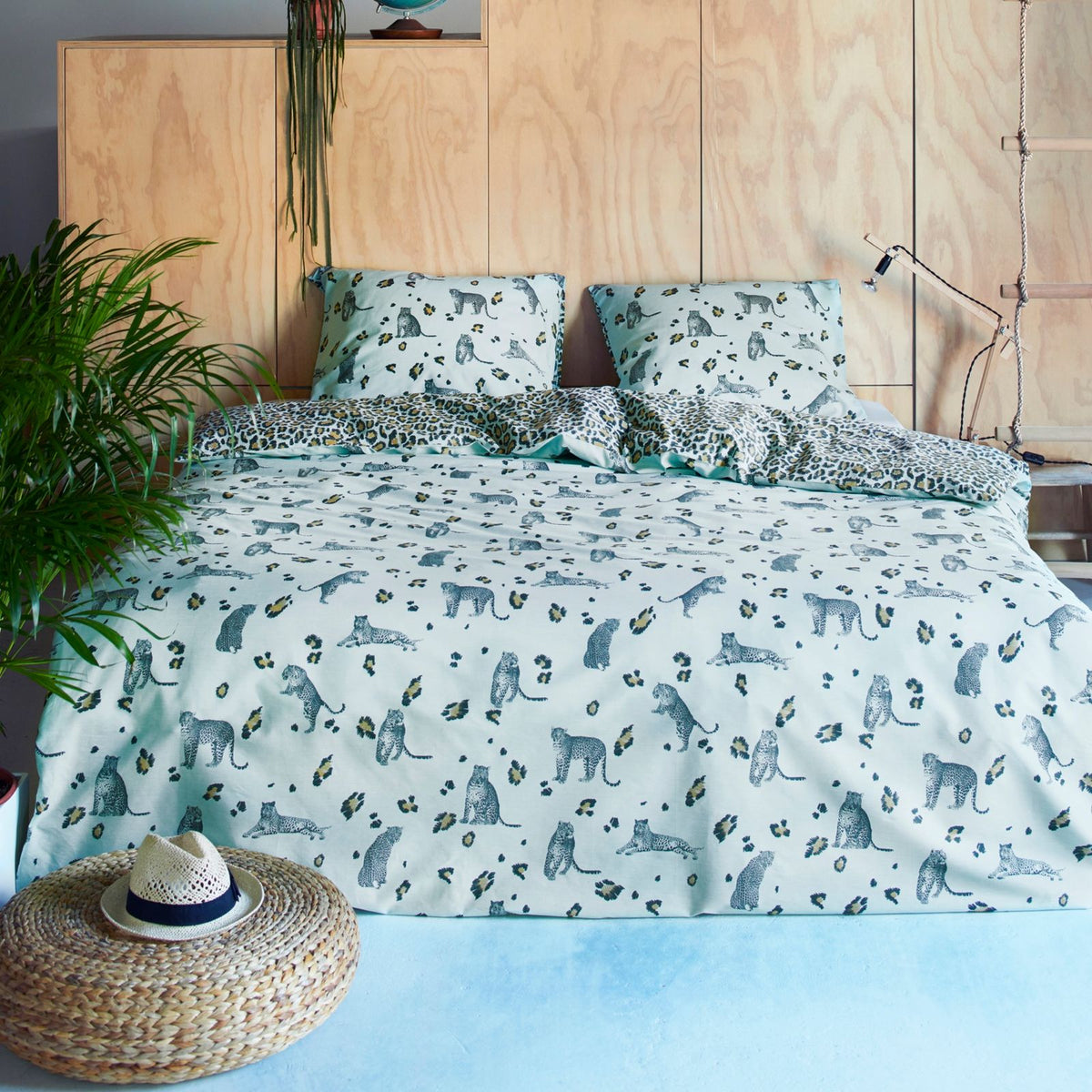 covers & co bettwaesche roar leopard safari wild tier
