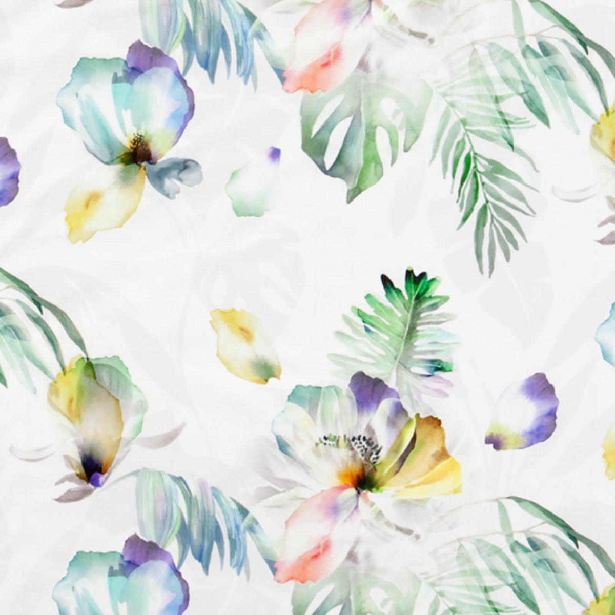 bettwaesche floral blueten bunt mako satin