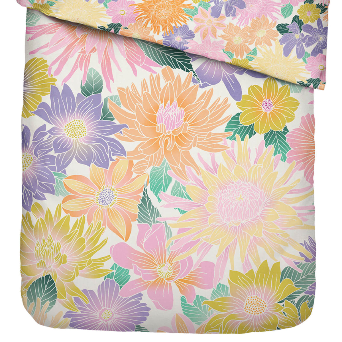 bettwaesche gebluemt floral bunt