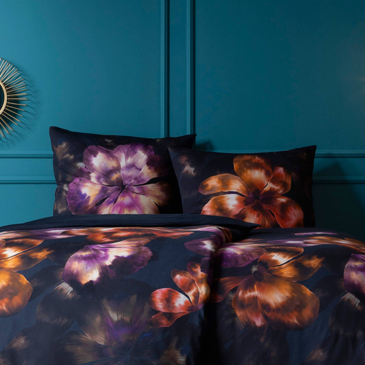 bettwaesche bettgarnitur blumen motiv