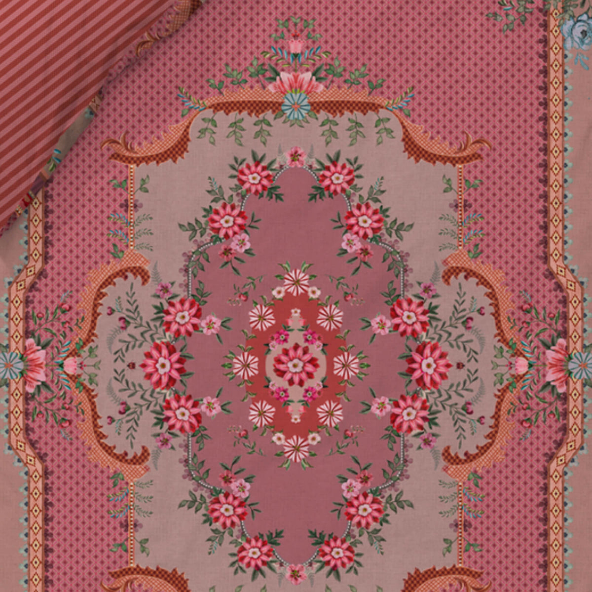 bettgarnitur bettwaesche floral gestreift pip chique