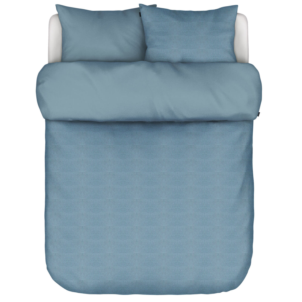 bettwaesche elvor struktur zweiseitig blau baumwolle jersey