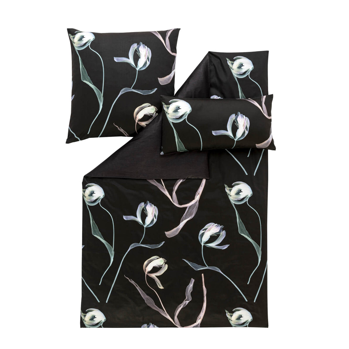bettbezug kissenbezug kunst blumen elegant