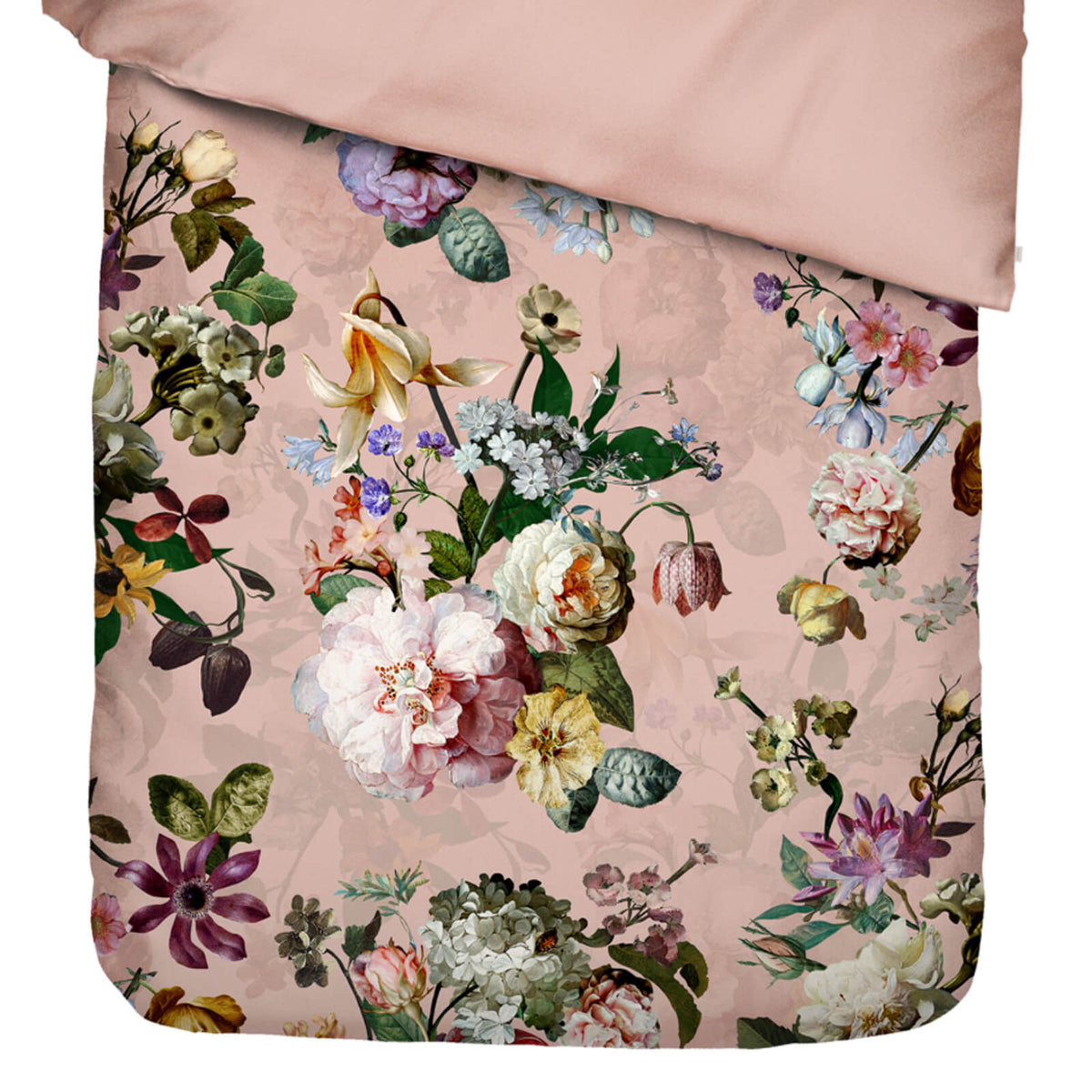 bettwaesche fleur gebluemt floral uni rosa