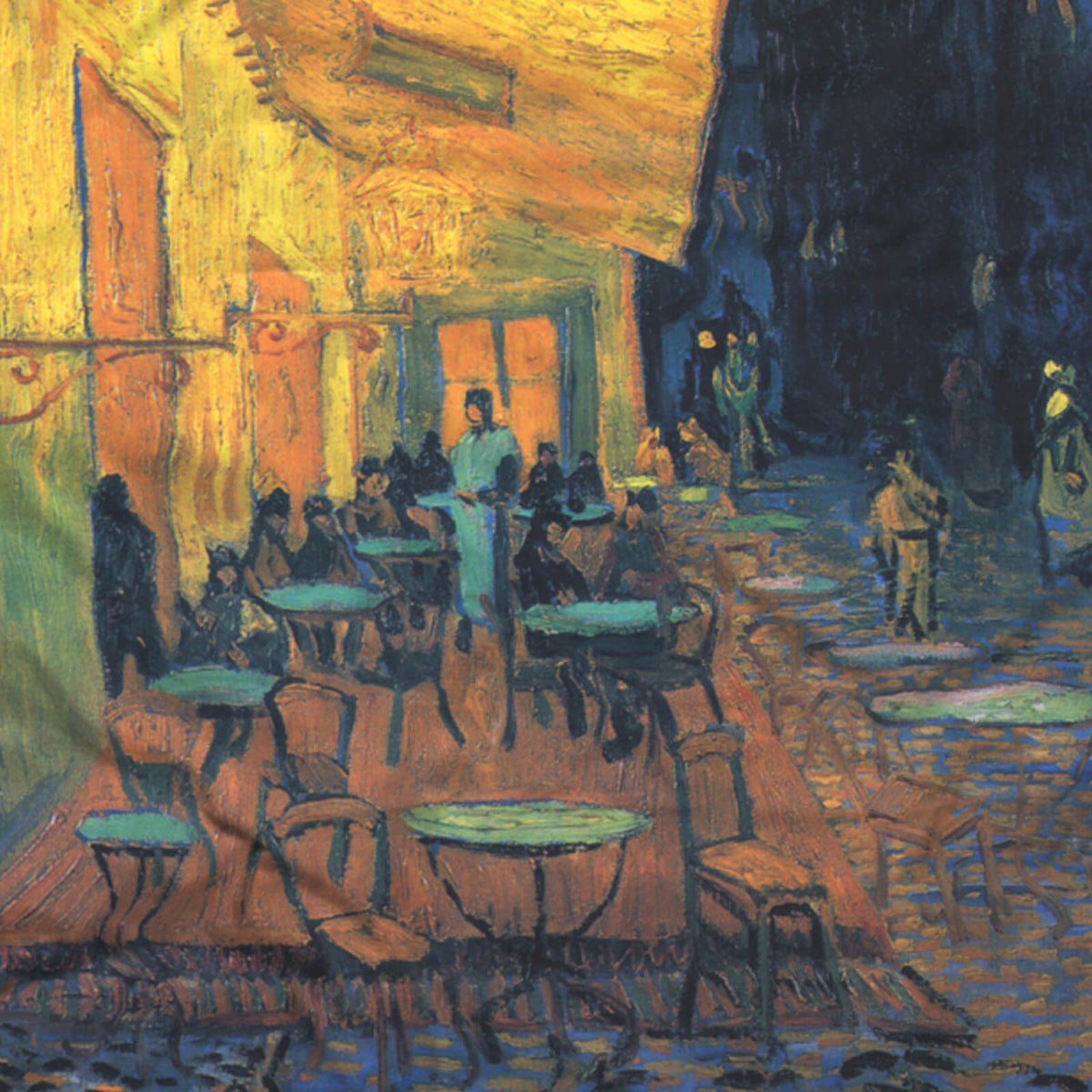 bettwaesche vincent van gogh kunstwerk malerei cafe abend