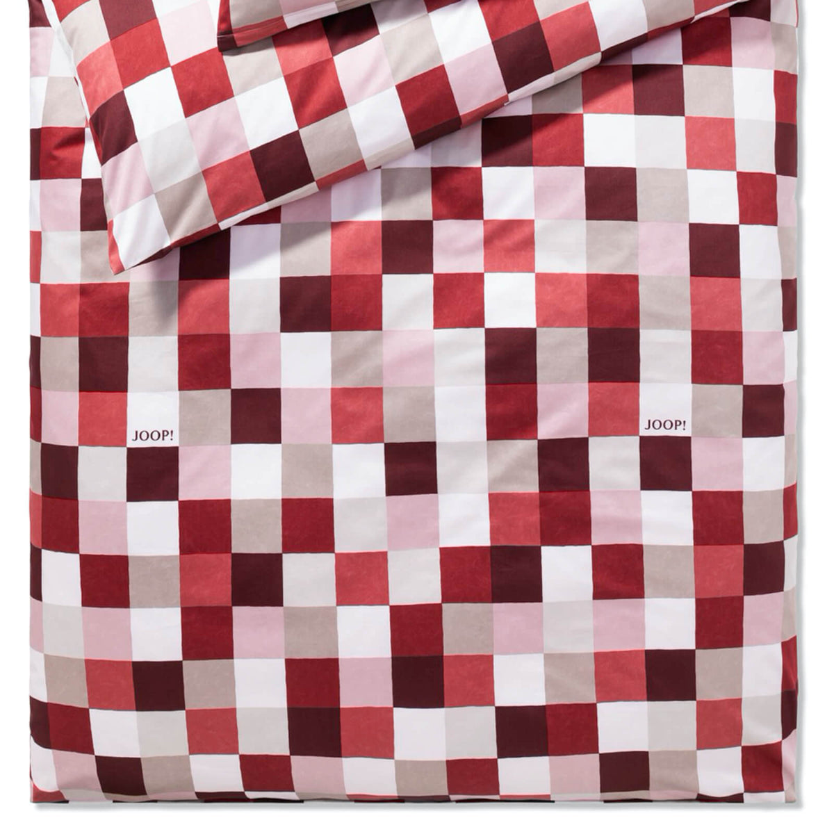 bettwaesche joop mosaic rot rosa mako satin