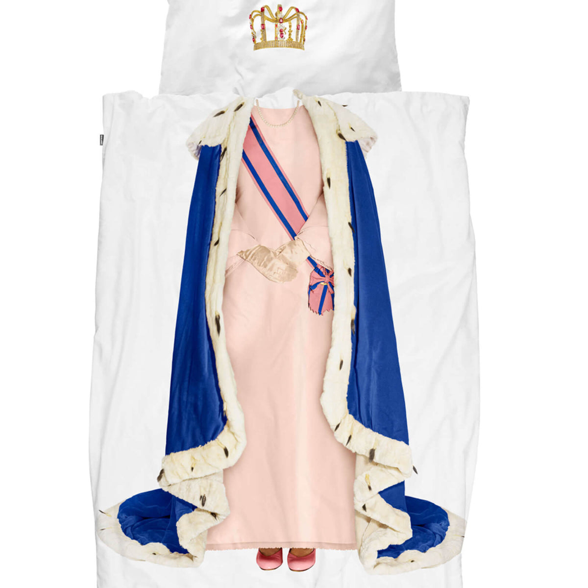 bettwaesche queen koenigin krone snurk rosa