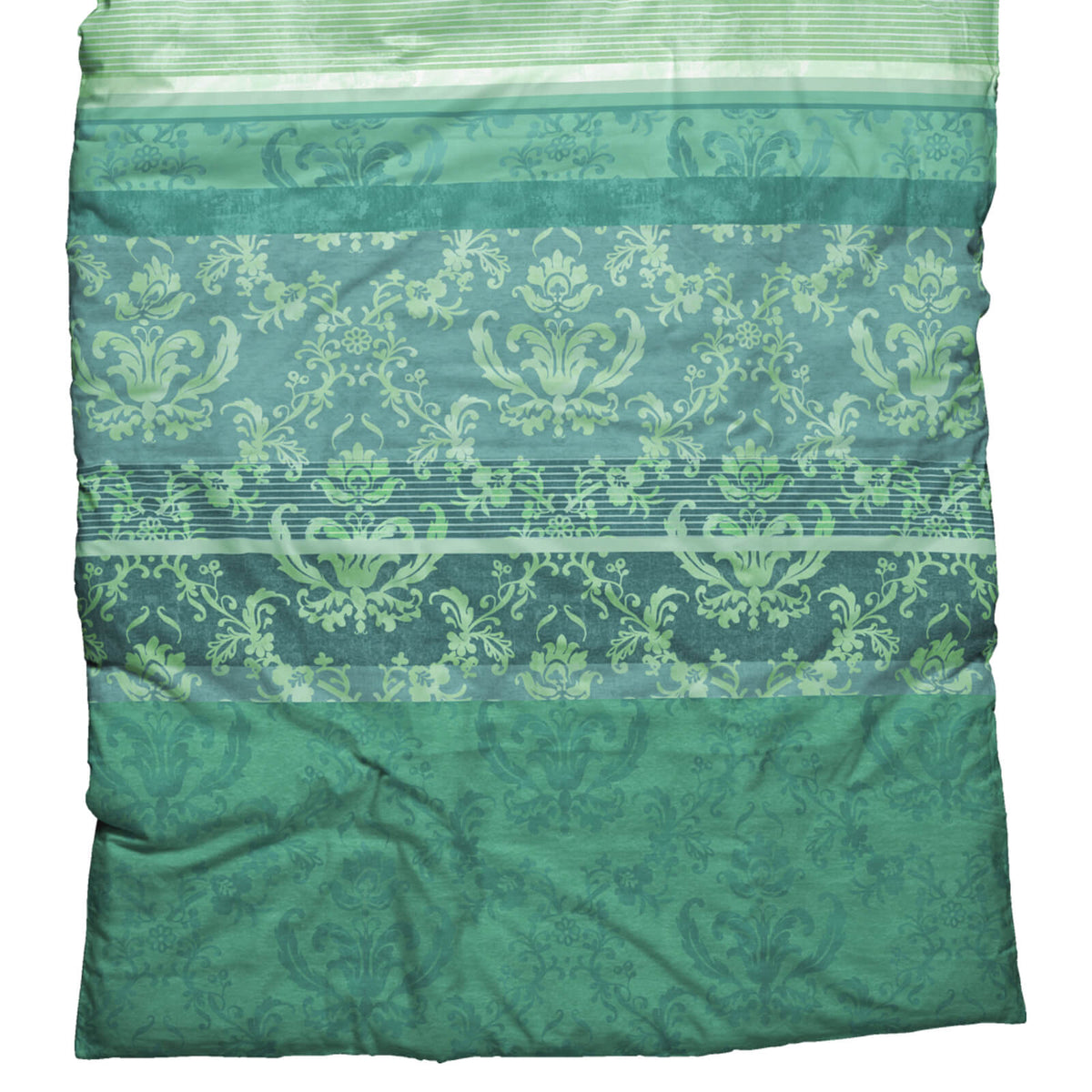 bettwaesche casatex streifen ornamente gruen