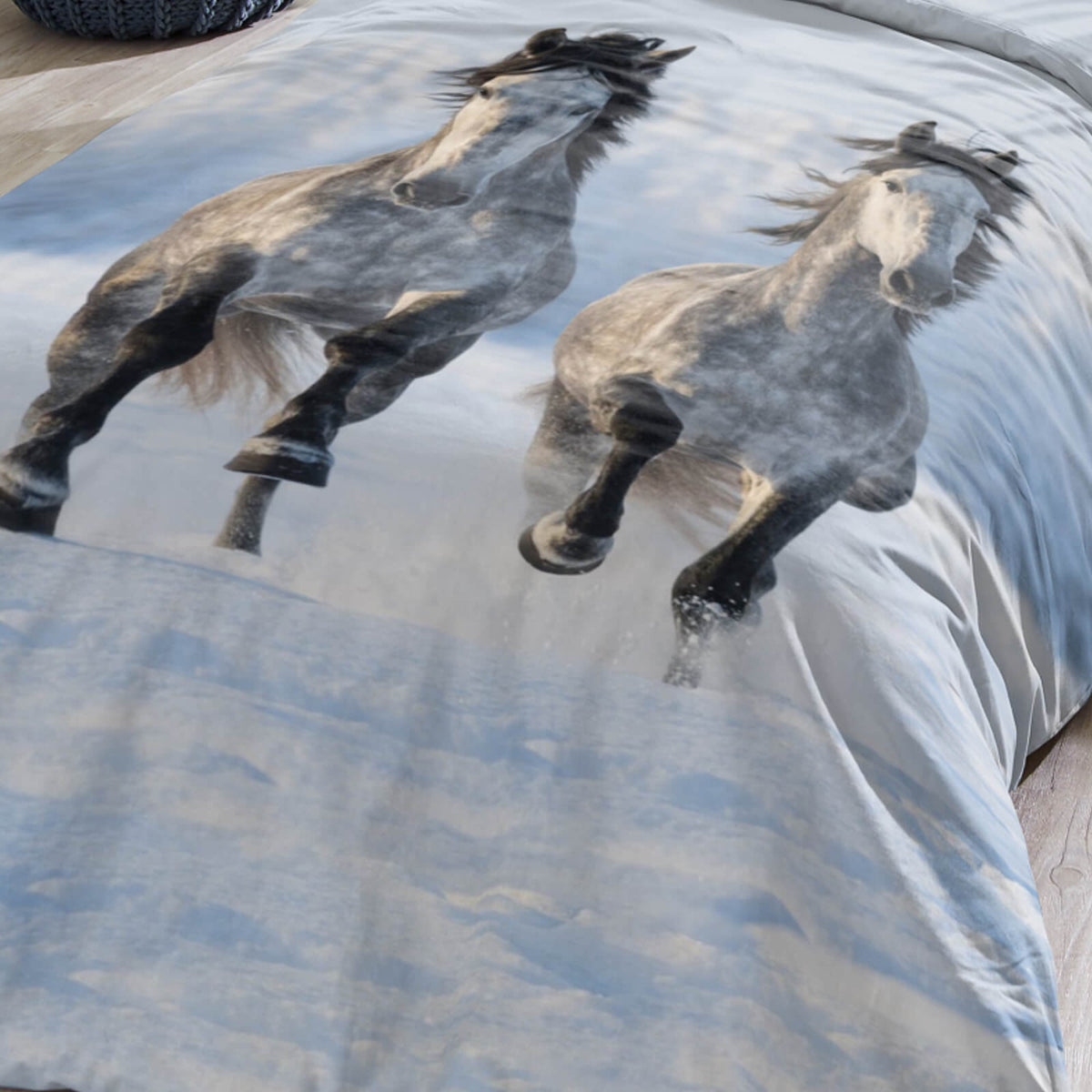 bettwaesche bettgarnitur pferde trendy bedding wildnis