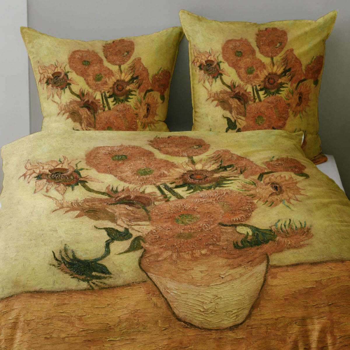 bettwaesche vincent van gogh kunstwerk malerei blumen vase