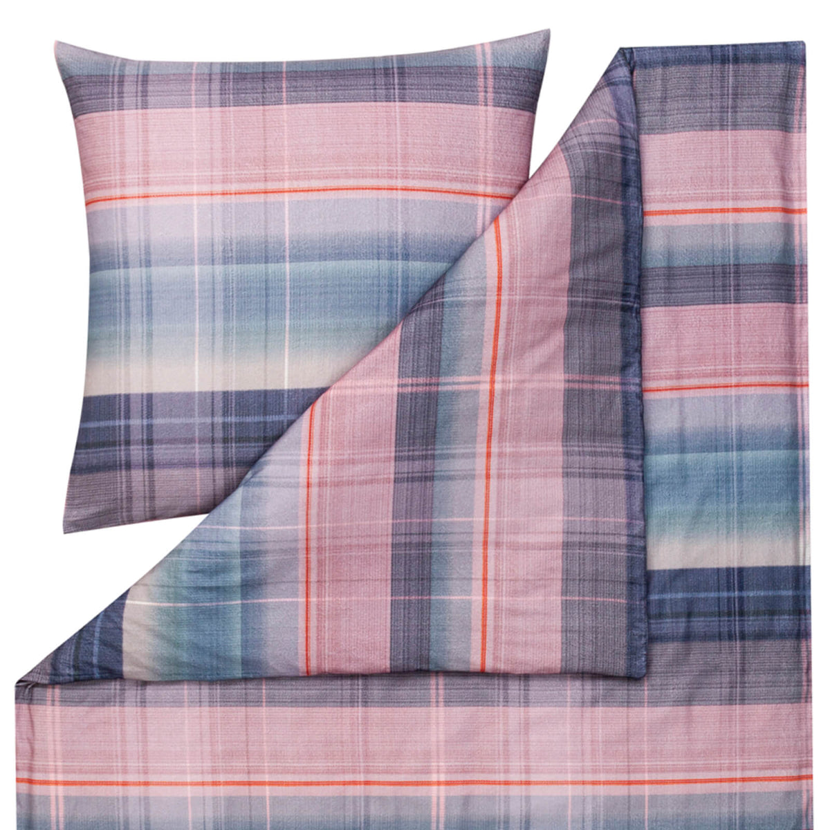 bettwaesche estella kariert bunt kuschelflanell
