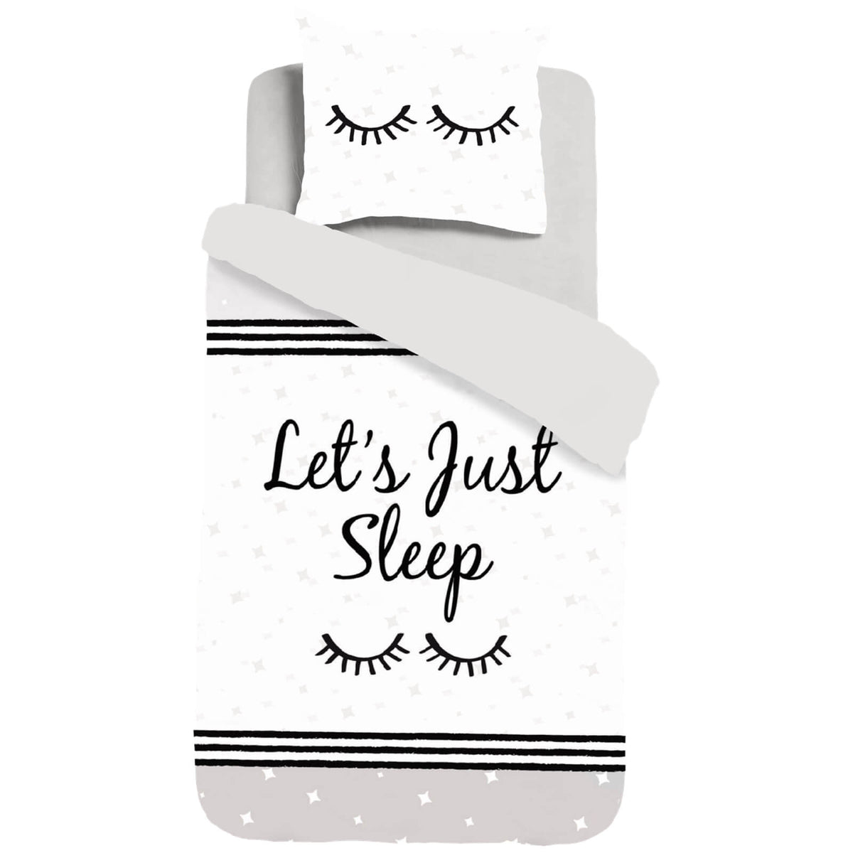 bettwaesche augen sterne schriftzug sleep and dream