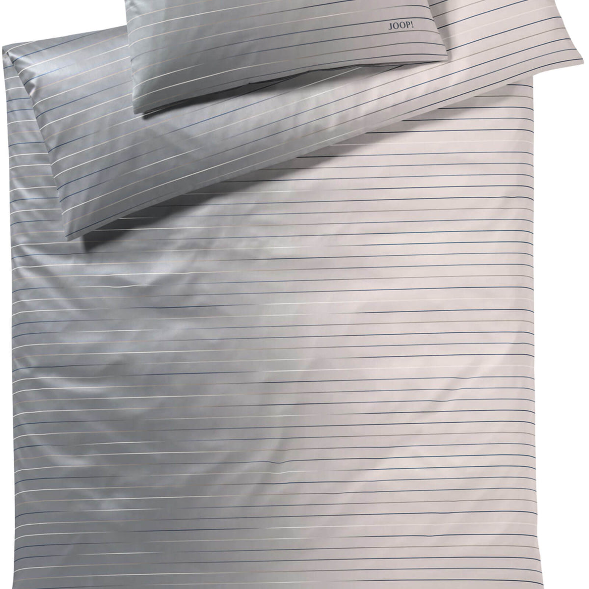 bettwaesche linien streifen grau mako satin