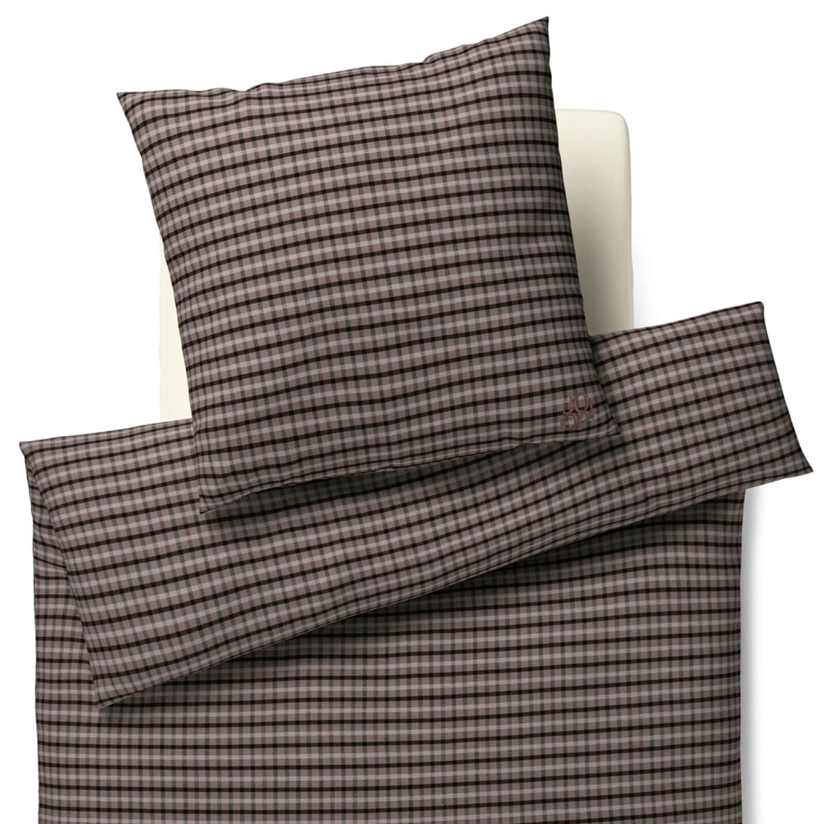 bettwaesche soft karo joop mocca