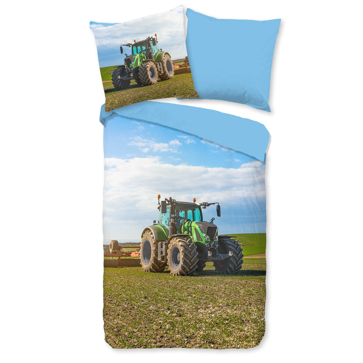 bettwaesche landmaschine pflug bulldog acker