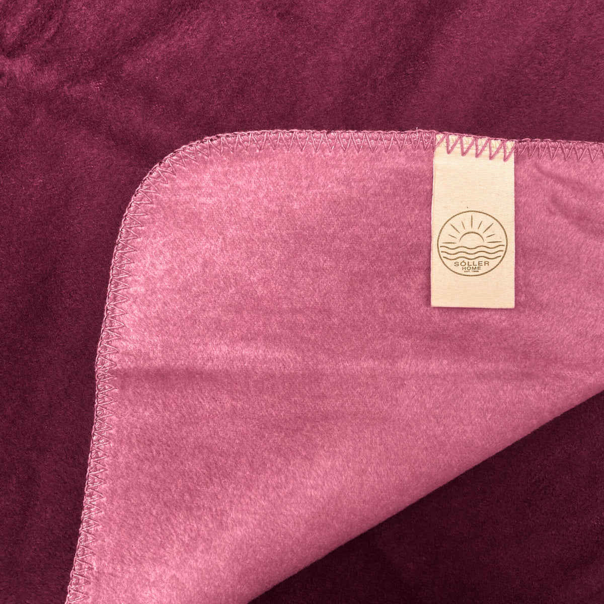 wohndecke kuscheldecke zweifarbig grau rose
