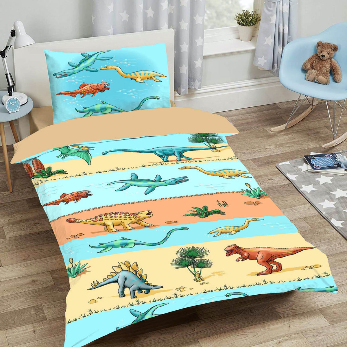 dinosaurier bettwaesche espico saurier