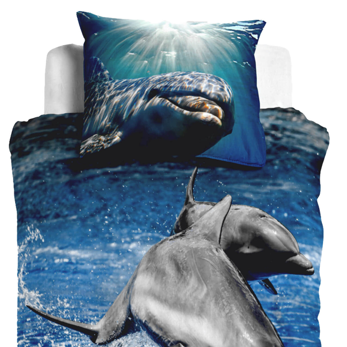 delphin delfin bettwaesche meer ozean fisch