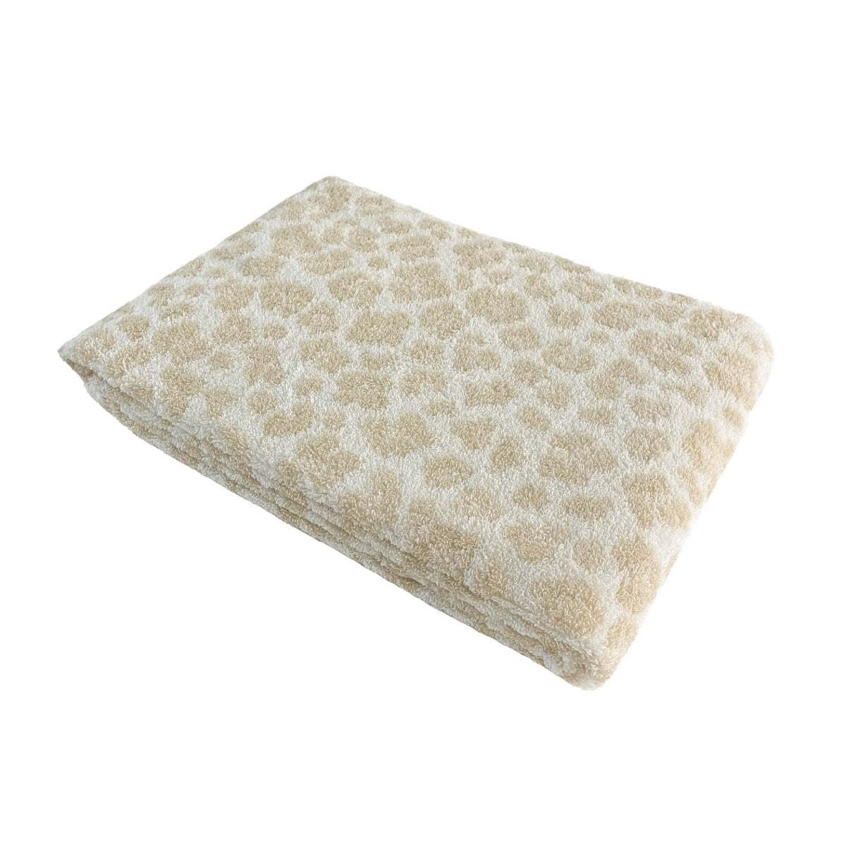 frottiertuch liegetuch animal print leo creme beige