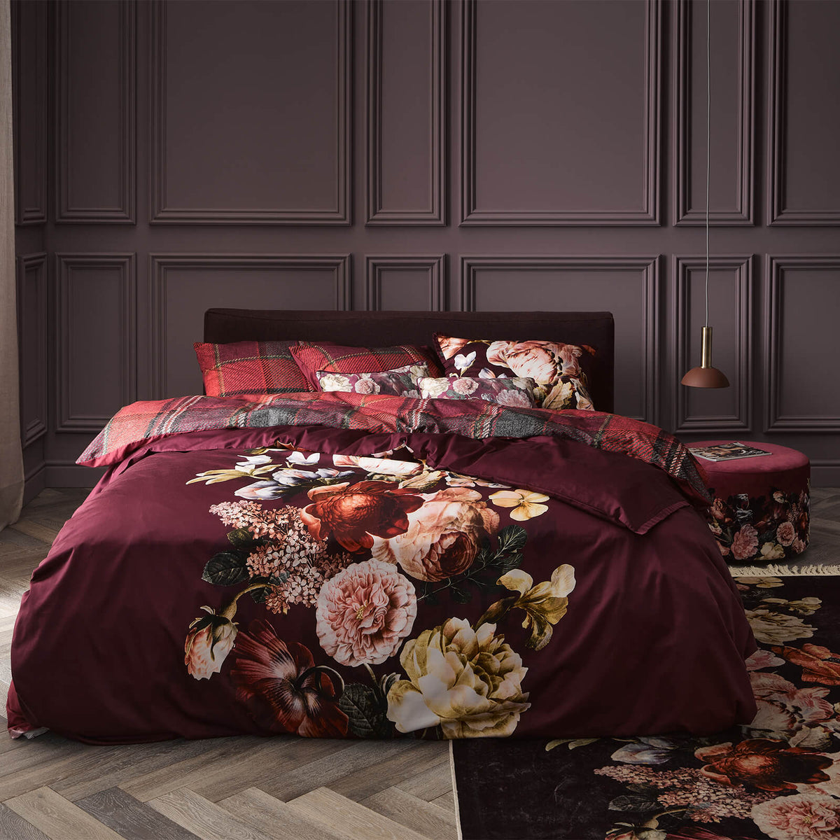 teppich anneclaire kirsche blumen gebluemt
