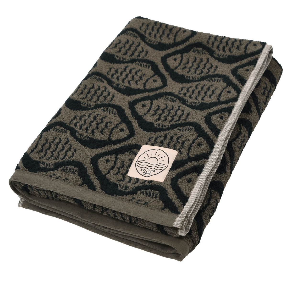 handtuch liegetuch jacquard baumwolle fische