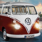 bettwäsche bettgarnitur auto vw t1 straße 