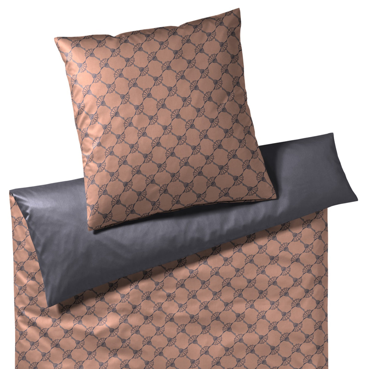 JOOP! Bettwäsche Cornflower Double 4083 7 Festive Copper Kupfer festlich Kornblumen hochwertig 