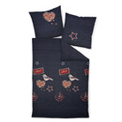 Janine Bettwäsche Davos 65037 Vögel Herzen Blüten Sterne Love Jeans