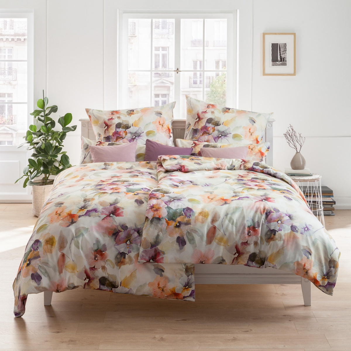 Estella Bettwäsche Vivian 7345 985 Blumen Blüten Pflanzen Frühling