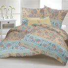 bettwaesche casatex ornamente blumen beige 