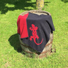 jacquard baumwolle badetuch saunatuch geco anthrazit rot