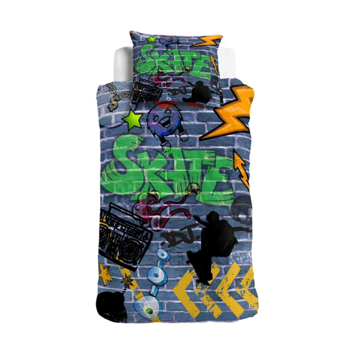 espcio wende bettgarnitur sleep and dream graffiti skater skateboard 