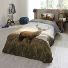 bettwaesche trendy bedding hirsch geweih landschaft berge