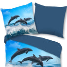 deckenbezug kssenbezug trendy bedding delfine ozean renforcé