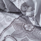 bettwaesche gemustert ornamente grau
