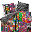 Essenza Bettgarnitur Noida Multi Satin Patchwork Digitaldruck Blumen Geblümt