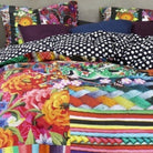 Essenza Bettgarnitur Noida Multi Satin Patchwork Digitaldruck Blumen Geblümt