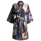 essenza kimono morgenmantel fleur nightblue blumen blüten pflanzen