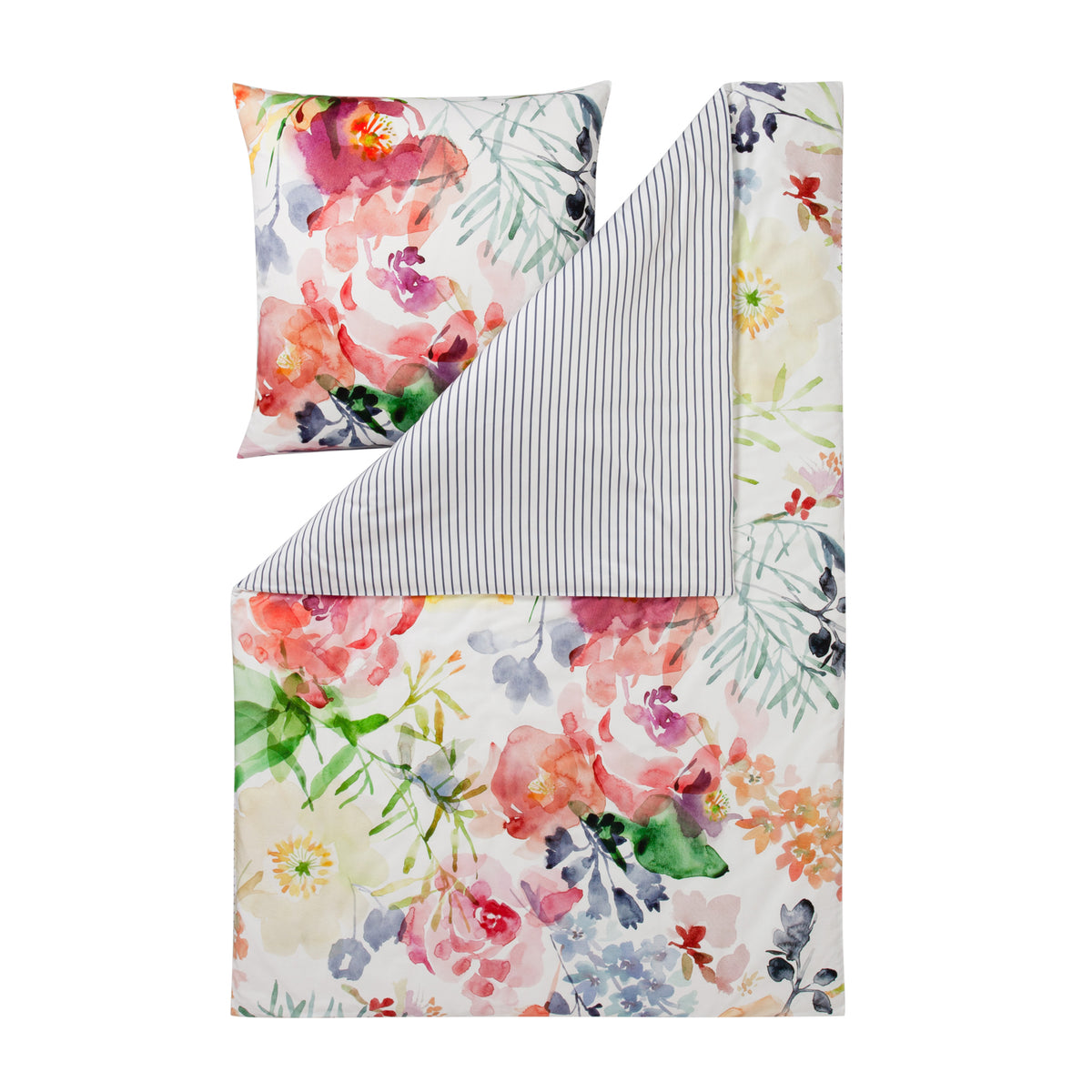 Estella Bettgarnitur Deckenbezug KissenbezugRose 4740 985 Bnt Blumen 
