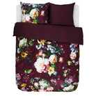 bettwaesche fleur burgundy gebluemt satin