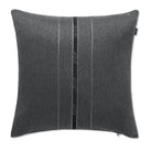 kissen huelle linien schimmer dunkel grau polyester baumwolle
