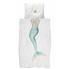 snurk bettwaesche mermaid white perkal meerjungfrau