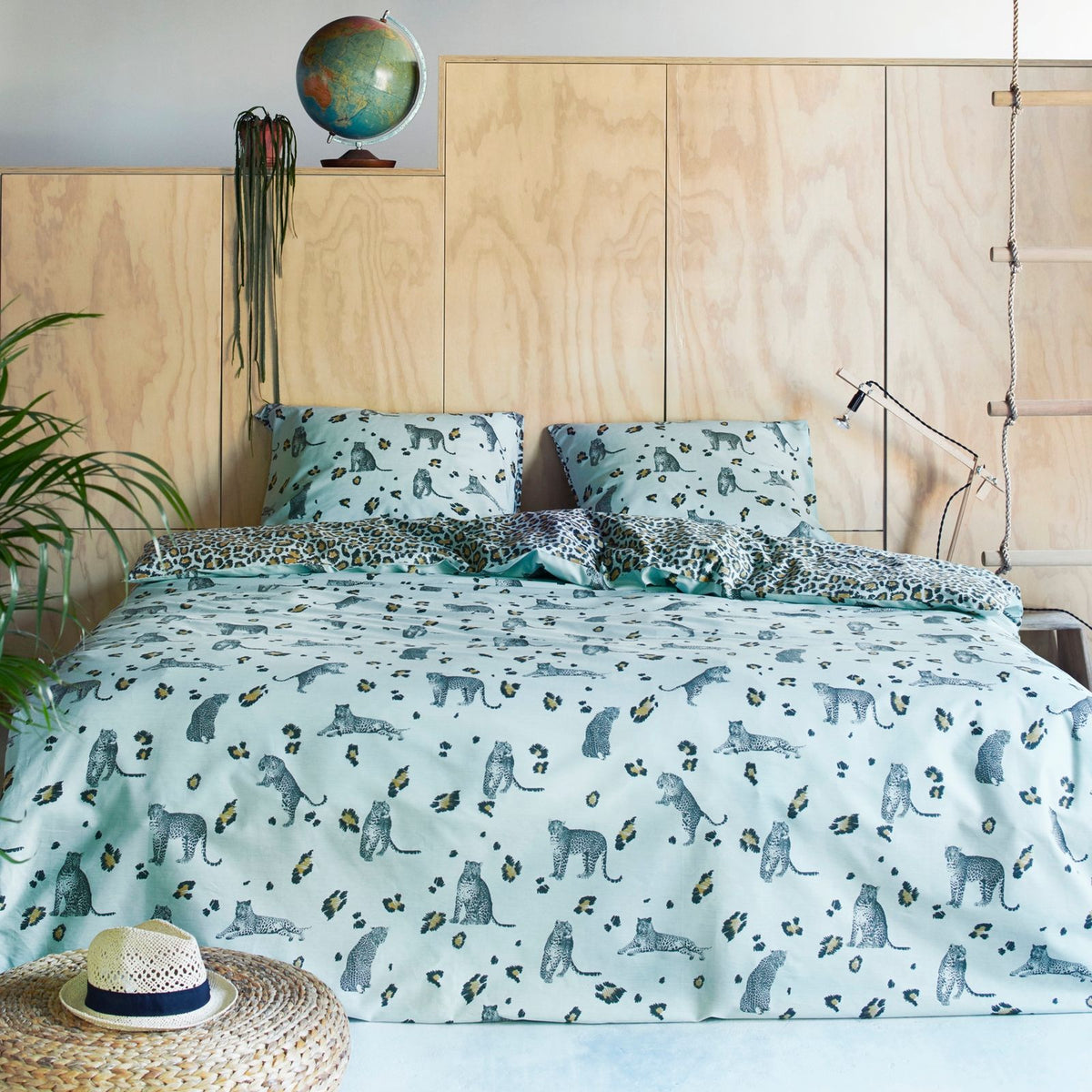 covers & co bettwaesche roar leopard safari wild tier