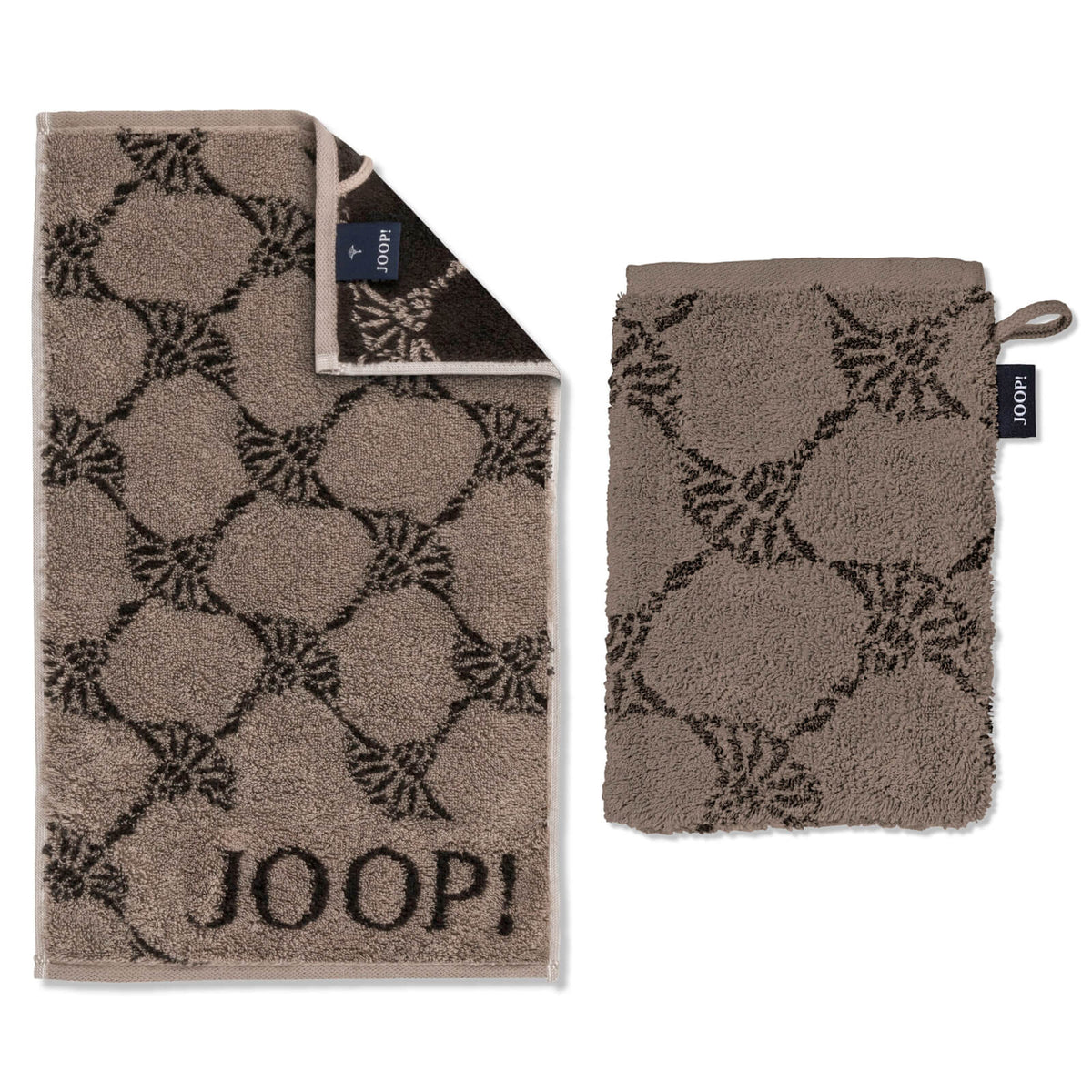 frottiertuch abtrockentuch joop classic cornflower mocca 1611 39