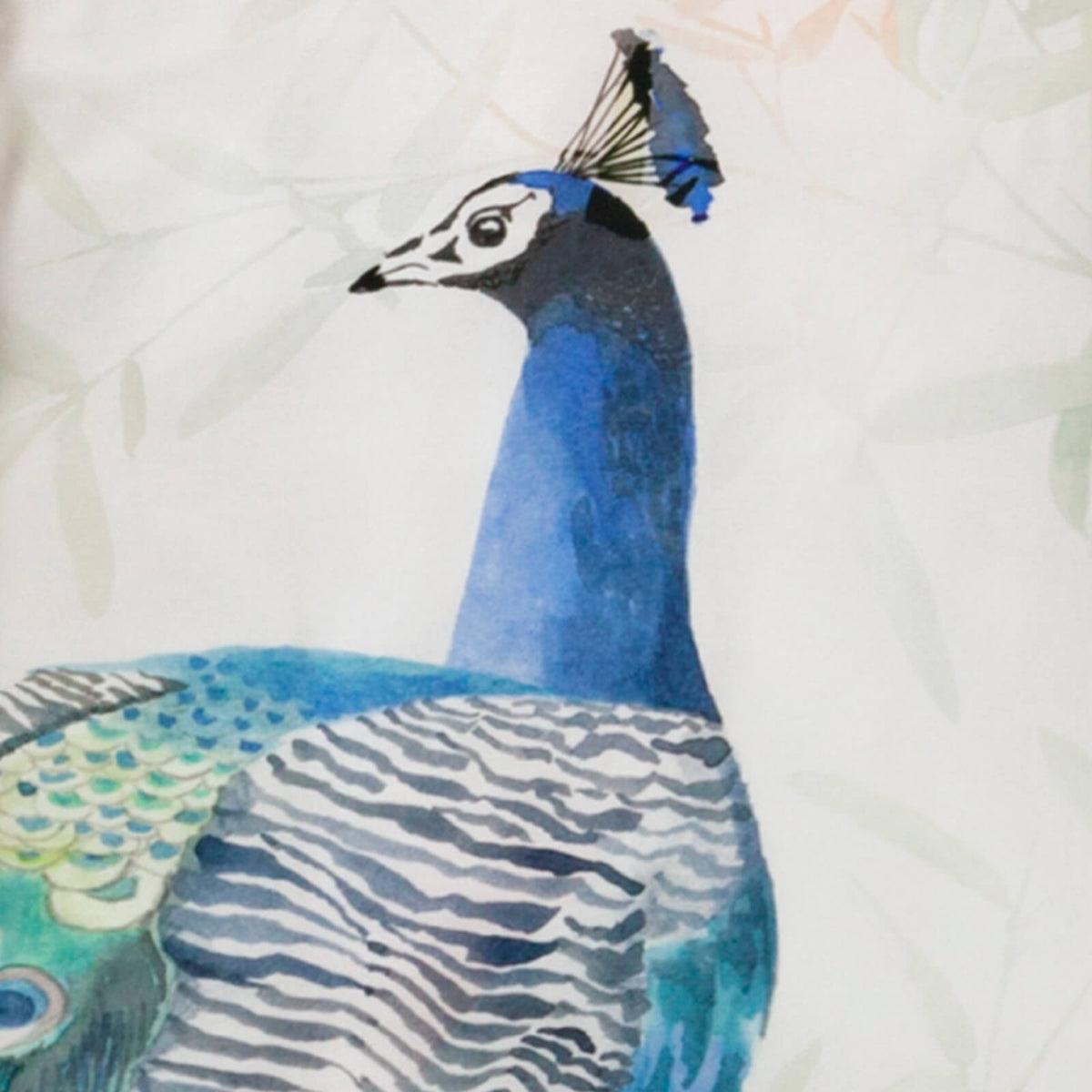 bettwaesche vogel pfau federkleid peacock feder 