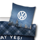 bettwäsche bettgarnitur auto vw t1 winter schnee