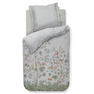 bettgarnitur bettwaesche palmen blattmuster perkal