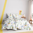 bettwaesche floral blueten bunt mako satin